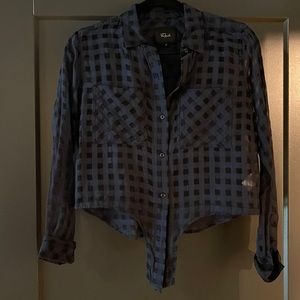 RAILS GINGHAM LONG SLEEVE BLOUSE